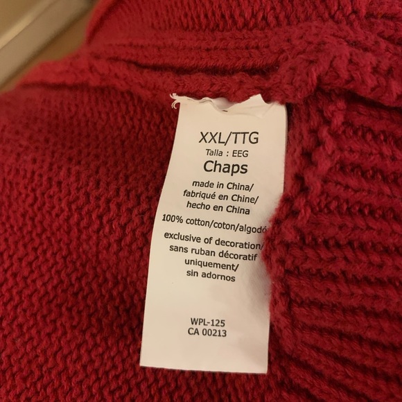 Red Chaps Sweater - Picture 4 of 5